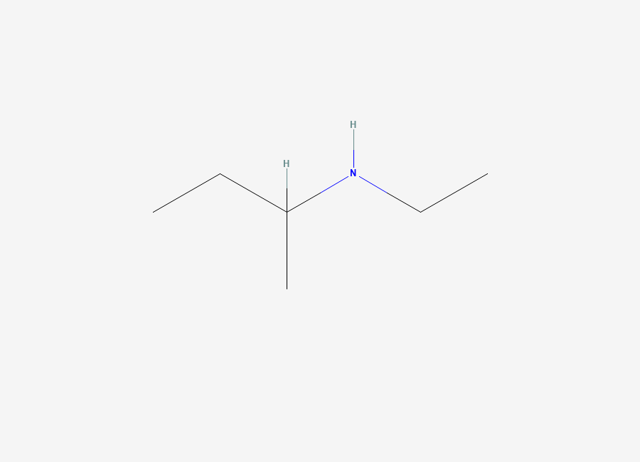 Two-dimensional chemical structure of 2-Butanamine, N-ethyl-