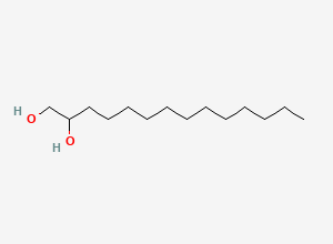 Two-dimensional chemical structure of 1,2-Tetradecanediol