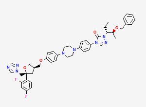 Two-dimensional chemical structure of Posaconazole Impurity 326