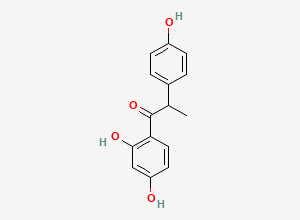 Two-dimensional chemical structure of O-Desmethyl Angolensin, CAS 21255-69-6