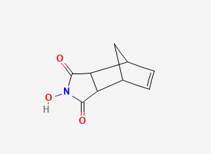 Two-dimensional chemical structure of 3a,4,7,7a-Tetrahydro-2-hydroxy-4,7-methano-1H-isoindole-1,3(2H)-dione