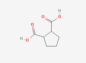 Two-dimensional chemical structure of 1,2-Cyclopentanedicarboxylate