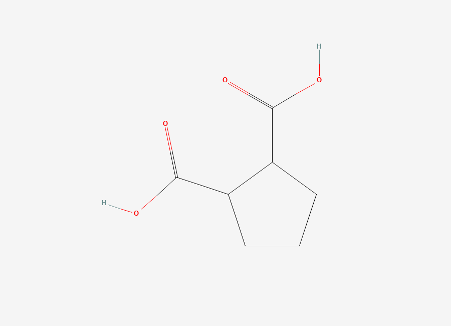 Two-dimensional chemical structure of 1,2-Cyclopentanedicarboxylate