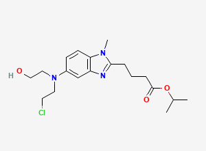 Two-dimensional chemical structure of Bendamustine Isopropyl Ester Impurity, CAS 1797008-41-3