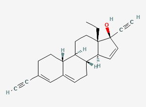 Two-dimensional chemical structure of Diethynyl-gestodene