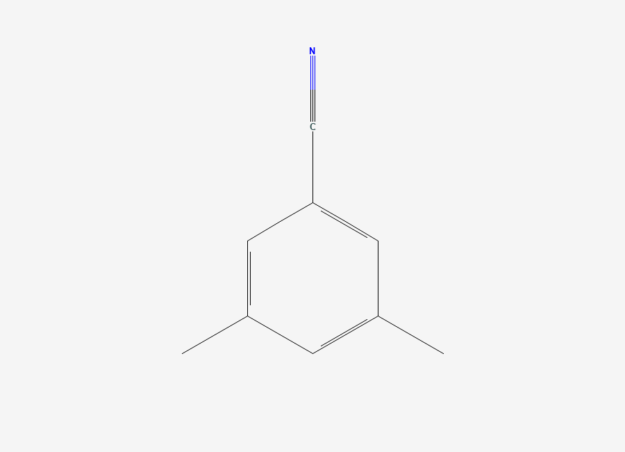 Two-dimensional chemical structure of 3,5-Dimethylbenzonitrile