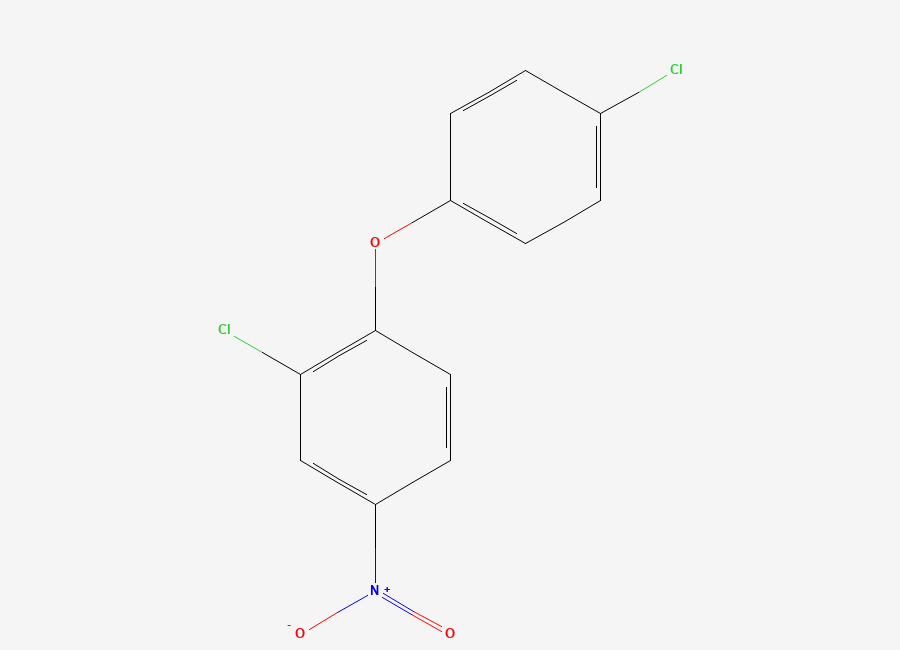 Two-dimensional chemical structure of 2,4'-Dichloro-4-nitrodiphenyl ether