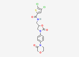 Two-dimensional chemical structure of Rivaroxaban EP Impurity H / Rivaroxaban Related Compound H, CAS 1770812-37-7