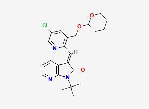 Two-dimensional chemical structure of Atogepant Impurity 38