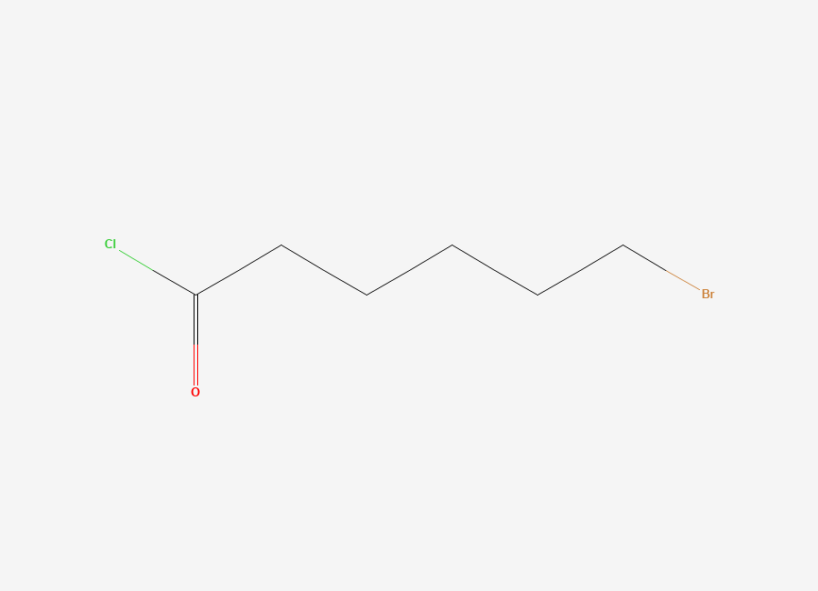 Two-dimensional chemical structure of 6-Bromohexanoyl chloride