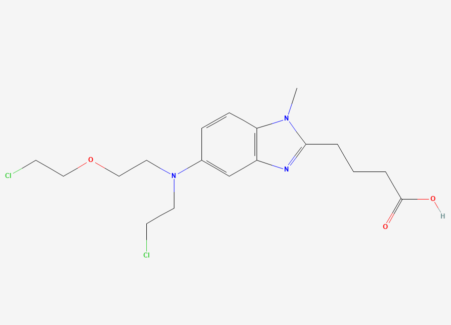Two-dimensional chemical structure of Bendamustine Impurity 56