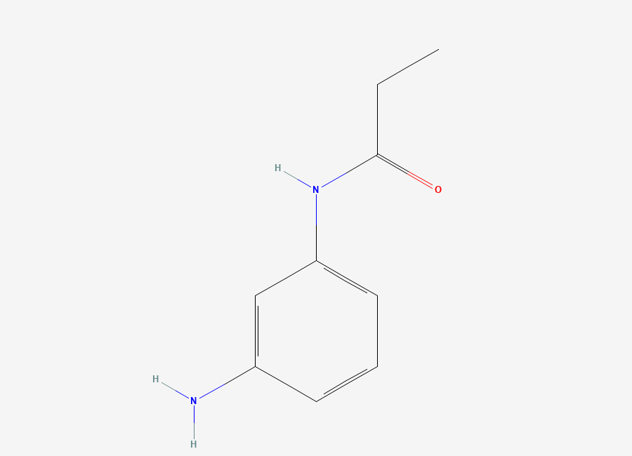 Two-dimensional chemical structure of N-(3-Aminophenyl)propanamide