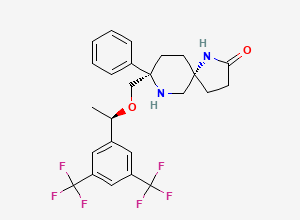 Two-dimensional chemical structure of Rolapitant (1R,2R,3R)-Isomer