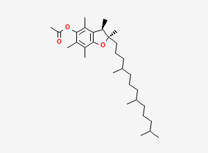 Two-dimensional chemical structure of Tocopheryl acetate EP Impurity B, CAS 1560716-40-6