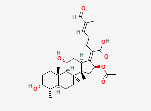 Two-dimensional chemical structure of Fusidic Acid EP Impurity F (Free Base), CAS 1415035-94-7