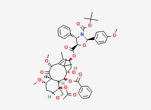 Two-dimensional chemical structure of Cabazitaxel Impurity 40, CAS 183133-95-1