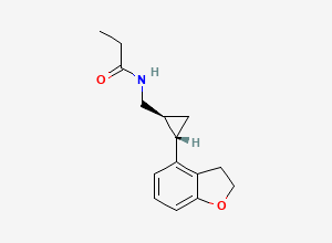 Two-dimensional chemical structure of Tasimelteon Enantiomer, CAS 209255-72-1