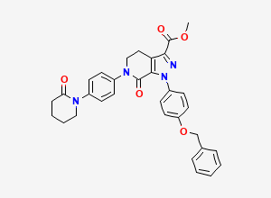 Two-dimensional chemical structure of Apixaban Impurity D