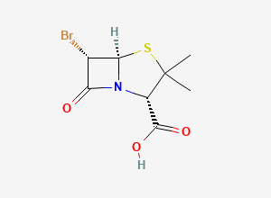 Two-dimensional chemical structure of (2s,5r,6s)-6-Bromo-3,3-dimethyl-7-oxo-4-thia-1-azabicyclo[3.2.0]heptane-2-carboxylic acid