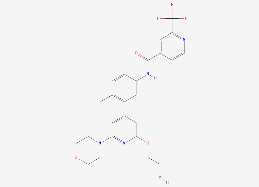 Two-dimensional chemical structure of Naporafenib