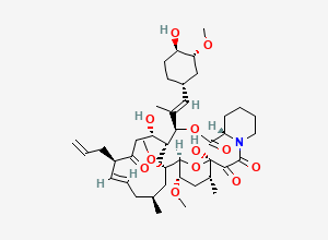 Two-dimensional chemical structure of Tacrolimus EP Impurity C