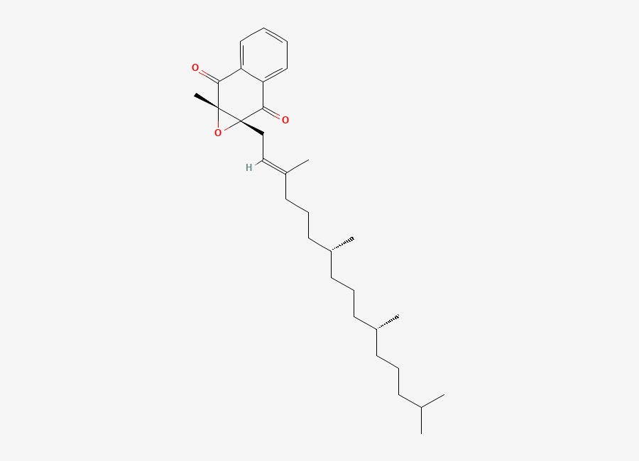 Two-dimensional chemical structure of Phytomenadione EP Impurity B / Phytomenadione trans-Epoxy Isomer / Phytonadione trans-Epoxy Isomer, CAS 85955-78-8