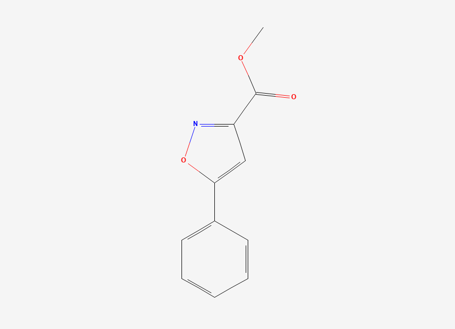 Two-dimensional chemical structure of Methyl 5-phenyl-1,2-oxazole-3-carboxylate