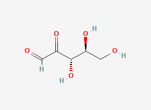 Two-dimensional chemical structure of 2-Dehydro-l-arabinose