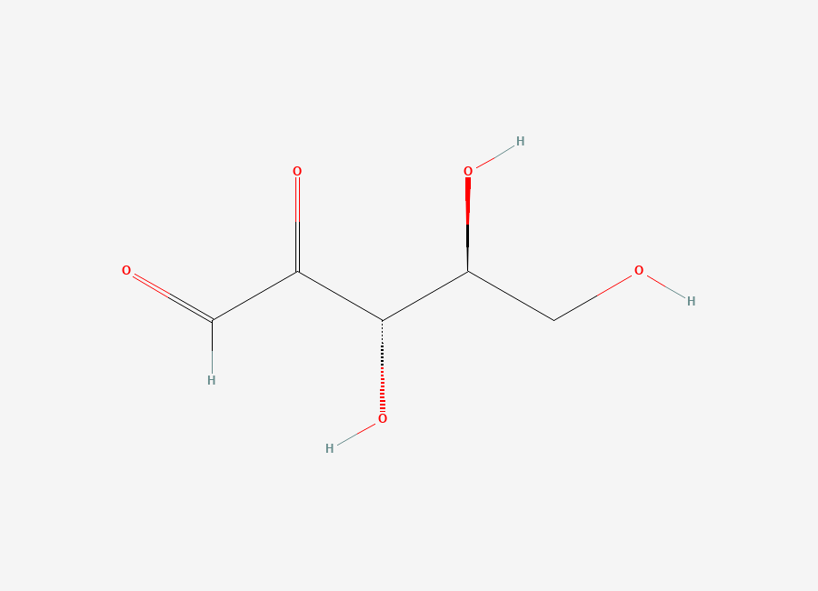 Two-dimensional chemical structure of 2-Dehydro-l-arabinose