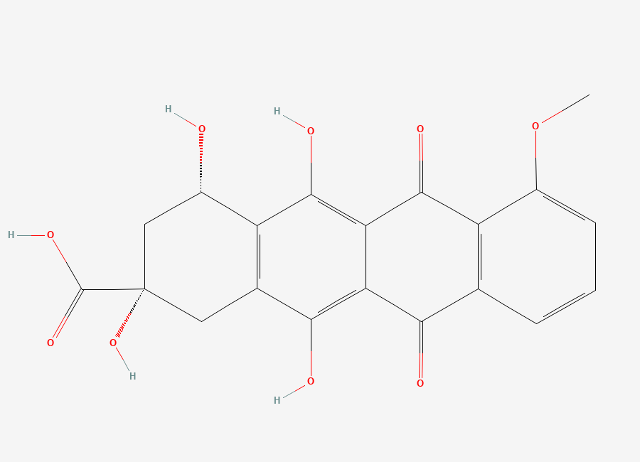 Two-dimensional chemical structure of Doxorubicin Impurity 44