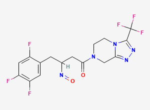 Two-dimensional chemical structure of N-nitroso-Triazolopyrazine