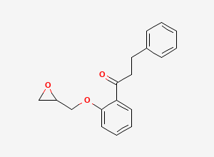 Two-dimensional chemical structure of Propafenone EP Impurity C, CAS 22525-95-7