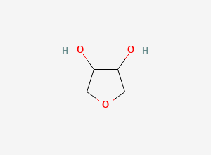 Two-dimensional chemical structure of 1,4-Anhydrothreitol