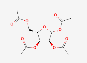 Two-dimensional chemical structure of (2R,3S,4S,5S)-5-(acetoxymethyl)tetrahydrofuran-2,3,4-triyl triacetate