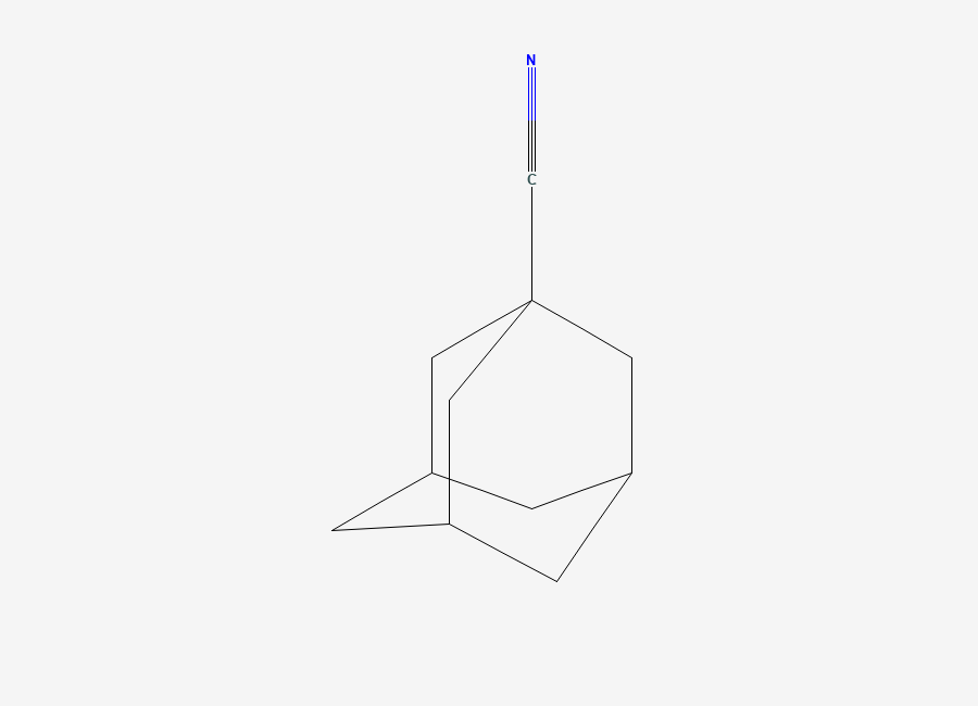 Two-dimensional chemical structure of 1-Cyanoadamantane