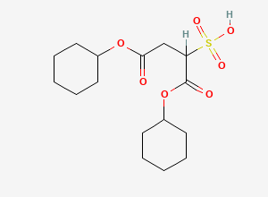 Two-dimensional chemical structure of Dicyclohexyl sulfosuccinate