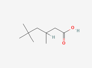 Two-dimensional chemical structure of 3,5,5-Trimethylhexanoic acid