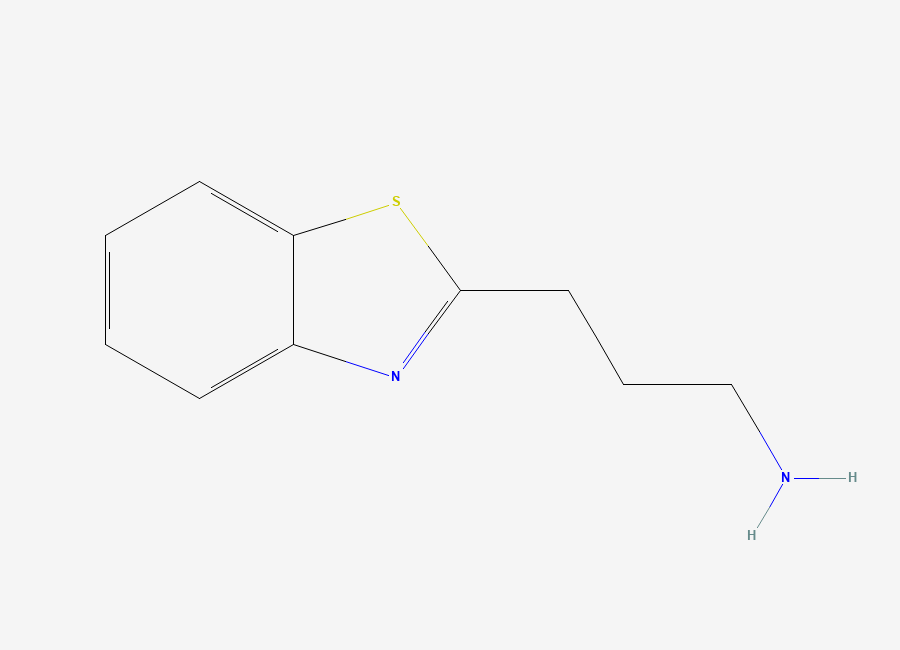 Two-dimensional chemical structure of 3-(1,3-Benzothiazol-2-yl)propan-1-amine