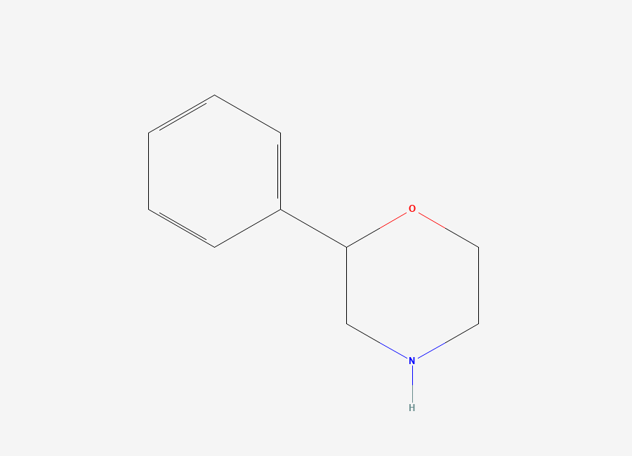 Two-dimensional chemical structure of 2-Phenylmorpholine