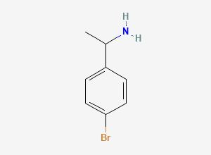 Two-dimensional chemical structure of 1-(4-Bromophenyl)ethylamine