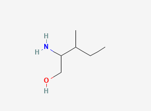 Two-dimensional chemical structure of 2-Amino-3-methylpentan-1-ol