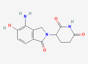 Two-dimensional chemical structure of Hydroxy Lenalidomide, CAS 1421593-78-3