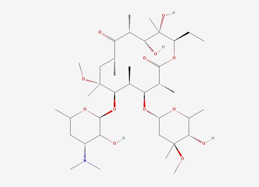 Two-dimensional chemical structure of Clarithromycin impurity 24