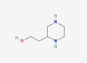 Two-dimensional chemical structure of Piperazineethanol