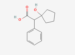 Two-dimensional chemical structure of Cyclopentolate EP Impurity A, CAS 25209-52-3