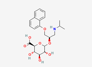 Two-dimensional chemical structure of (S)-Propranolol Glucuronide