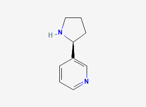 Two-dimensional chemical structure of Nornicotine
