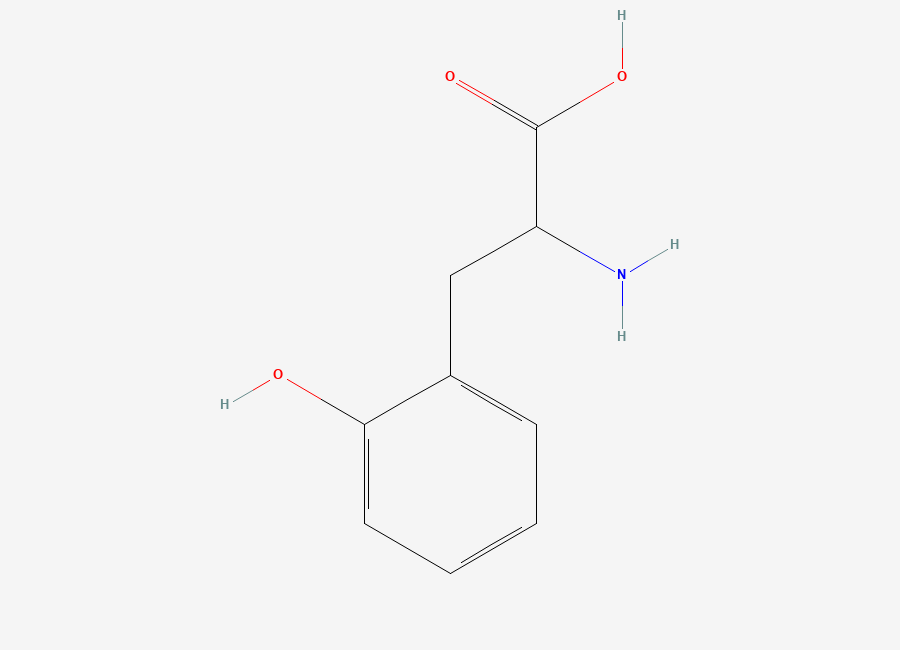 Two-dimensional chemical structure of 2-Hydroxyphenylalanine
