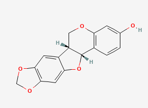 Two-dimensional chemical structure of (-)-Maackiain