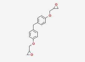 Two-dimensional chemical structure of Bisphenol F Diglycidyl Ether, CAS 2095-03-6